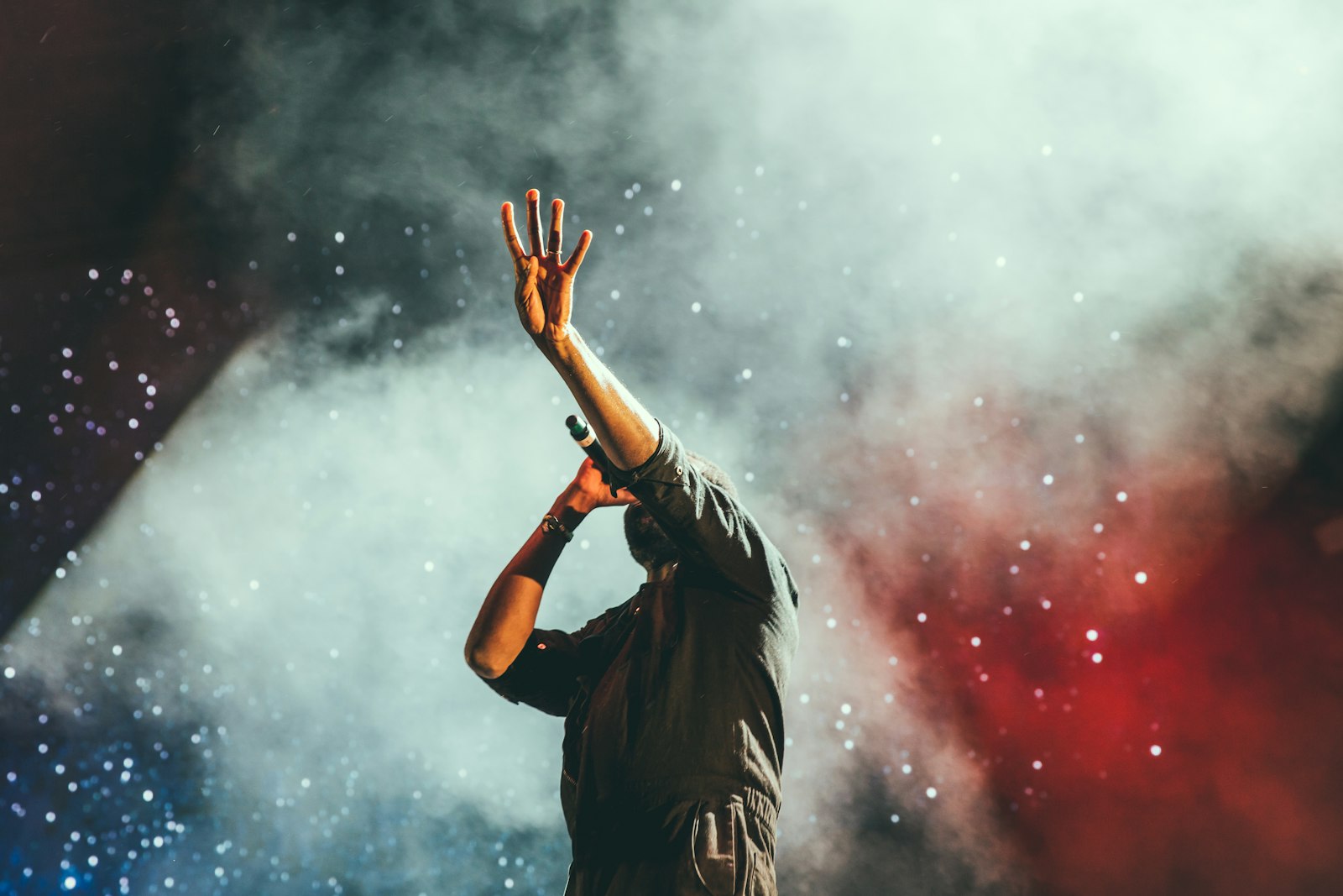 DJ performing live
